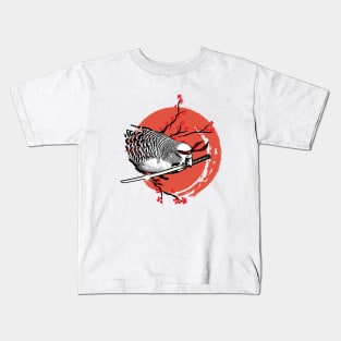 Sunset Samurai Budgie Warrior Kids T-Shirt